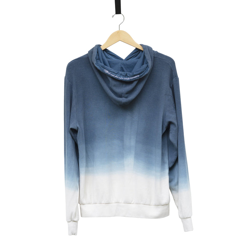 Ocean Ombre Cloud Blend Hoodie From SLYK - Back Angle