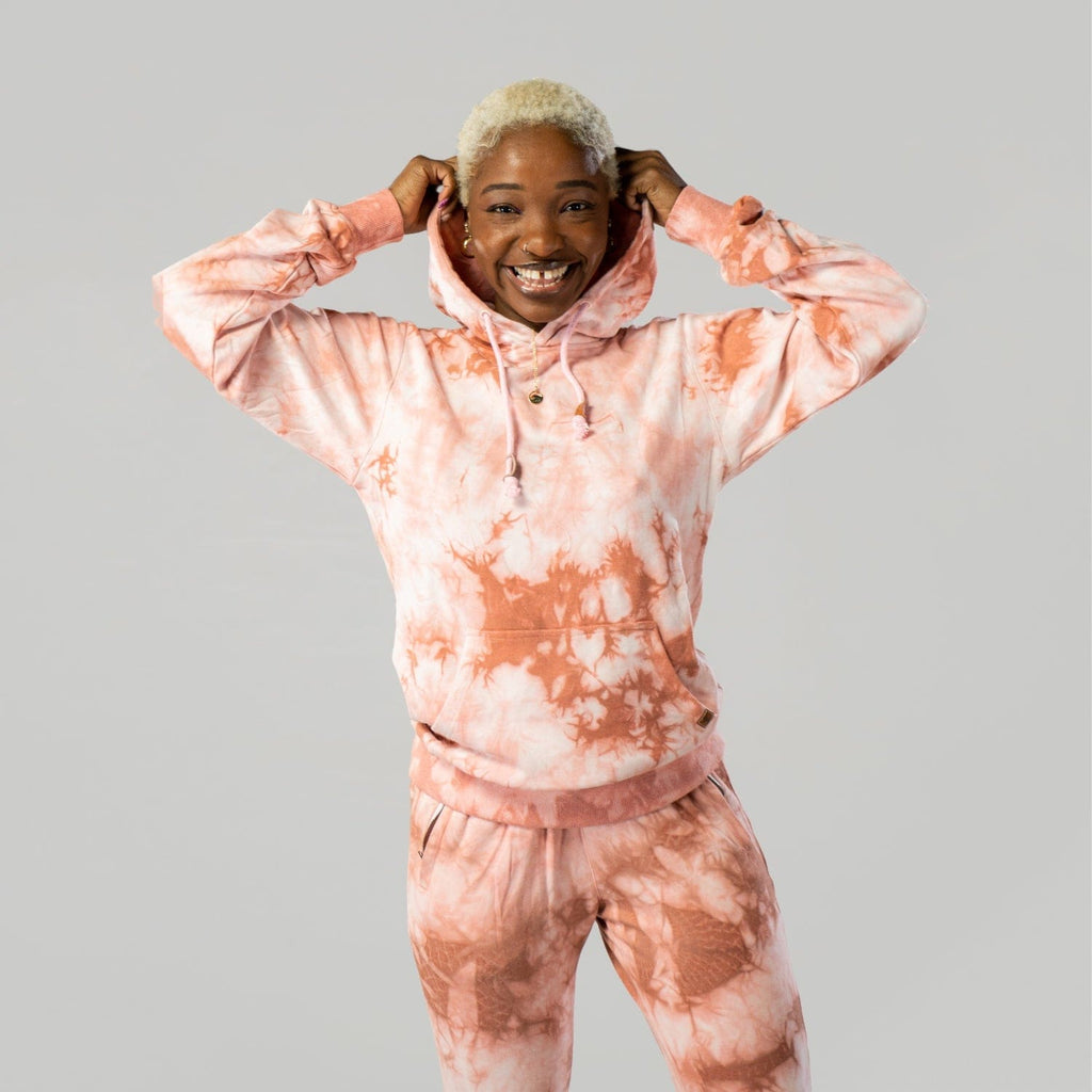 Pink store marble hoodie