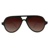  Wooden OG Sunglasses With Brown Gradient Lenses From SLYK - Front Angle
