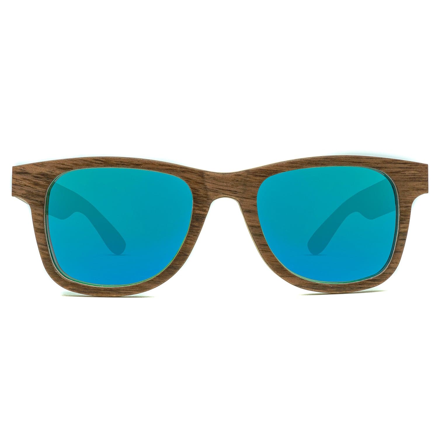 Wanderer - Green Wave - Wood Sunglasses